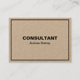 Tarjeta de presentación clásica de marco limpio si