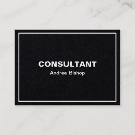 Tarjeta de presentación clásica de marco limpio si