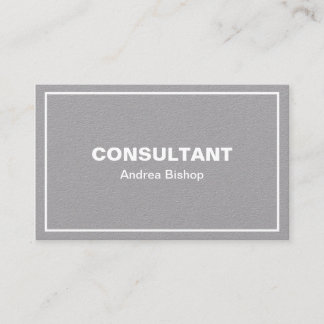 Tarjeta de presentación clásica de marco limpio si