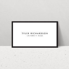 Tarjeta de presentación clásica para estudiantes g