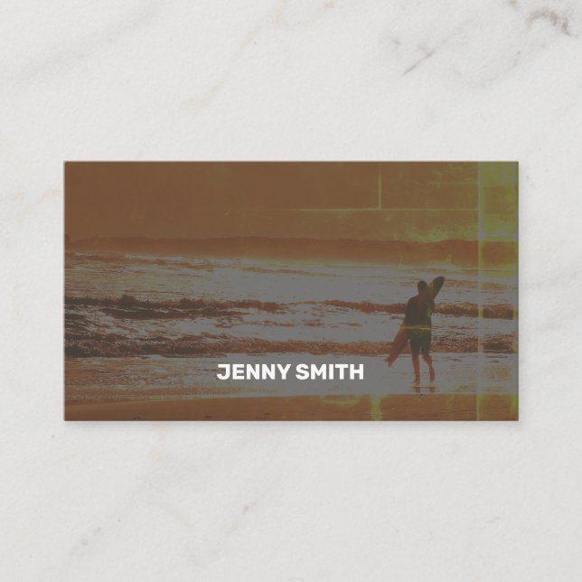 Tarjeta de presentación clásica para Naranja limpi (Anverso)