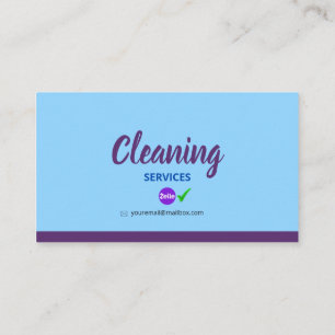 Tarjeta De Presentación Cleaning_Bubble Business C