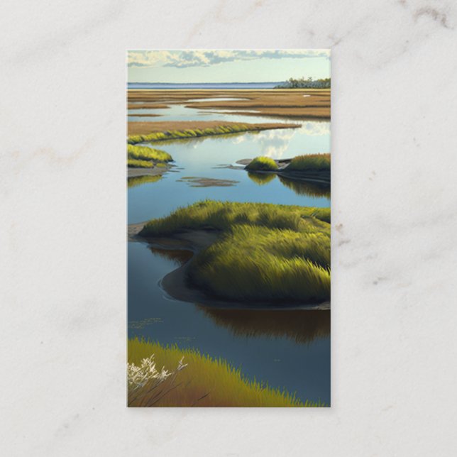 Tarjeta De Presentación Coastal Tranquility (Anverso)