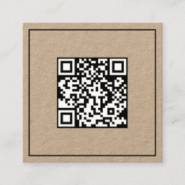 Tarjeta De Presentación Código de exploración simple QR