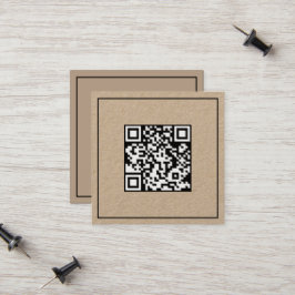 Tarjeta De Presentación Código de exploración simple QR