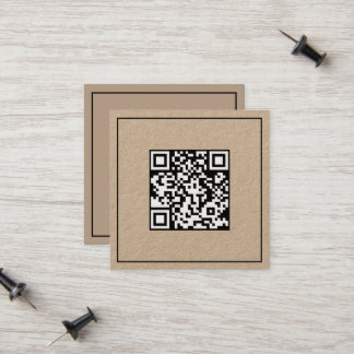Tarjeta De Presentación Código de exploración simple QR