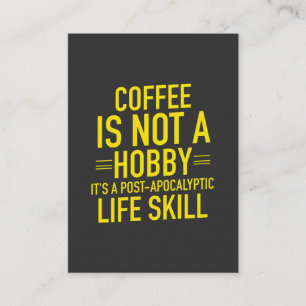 Tarjeta De Presentación Coffee divertido