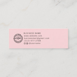 Tarjeta De Presentación Colección de Aretes Simples con Logo Personalizado