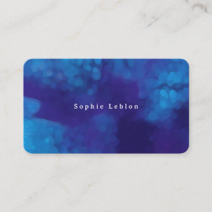 Tarjeta De Presentación Colores de color azul minimalista