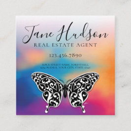 Tarjeta de presentación Colorful Heart Speckles