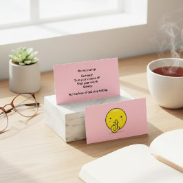 Tarjeta De Presentación Comunicación directa para el exceso verbalmente