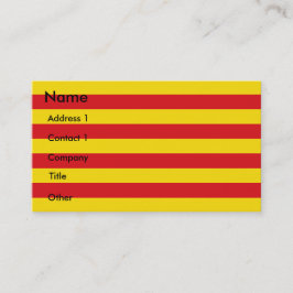 Tarjeta de presentación con bandera de Cataluña