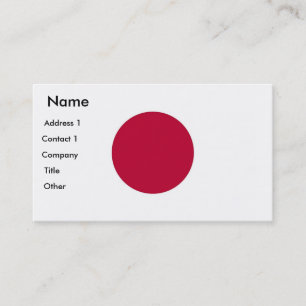 Tarjeta de presentación con bandera de Japón