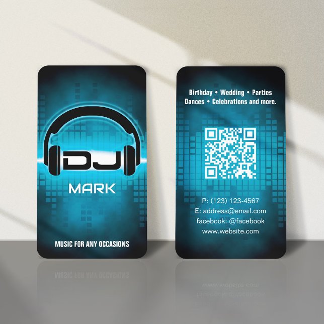 Tarjeta de presentación con código QR para el DJ M (Subido por el creador)