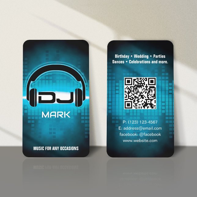 Tarjeta de presentación con código QR para el DJ M (Subido por el creador)