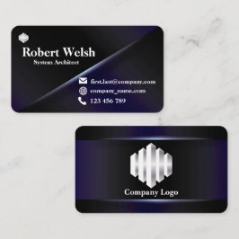 Tarjeta de presentación con color degradado serie