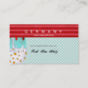 Tarjeta de presentación con crema de hielo