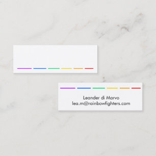 Tarjeta de presentación con declaración minimalist