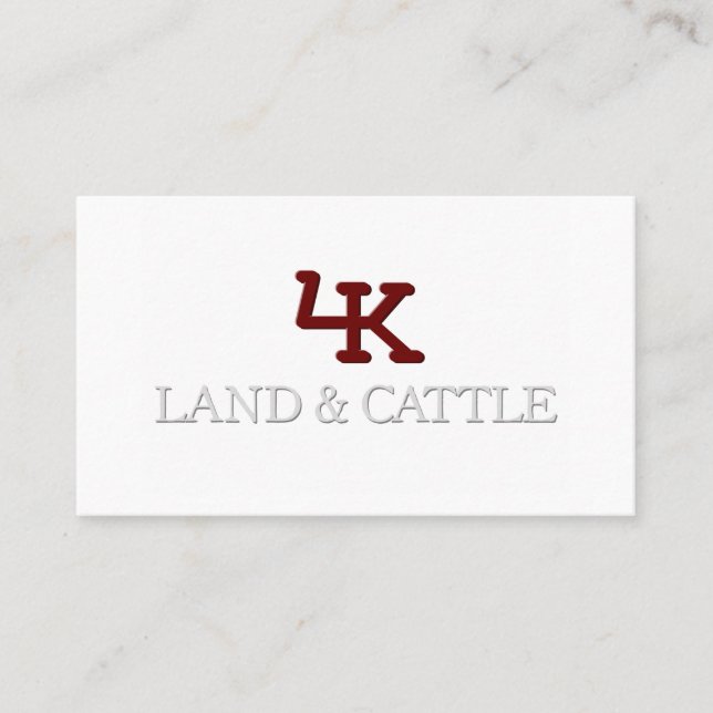 Tarjeta de presentación con efecto Grabado en reli (Anverso)