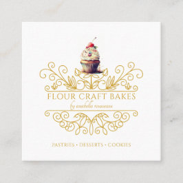 Tarjeta de presentación con el logotipo de Baker