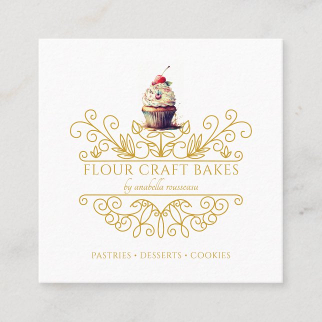 Tarjeta de presentación con el logotipo de Baker (Anverso)