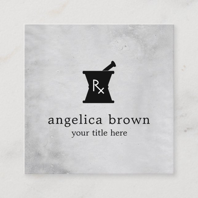 Tarjeta de presentación con el logotipo de Pestle  (Anverso)