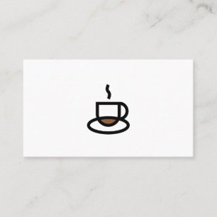 Tarjeta de presentación con el logotipo del café -