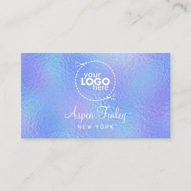 Tarjeta de presentación con el logotipo elegante d (Anverso)