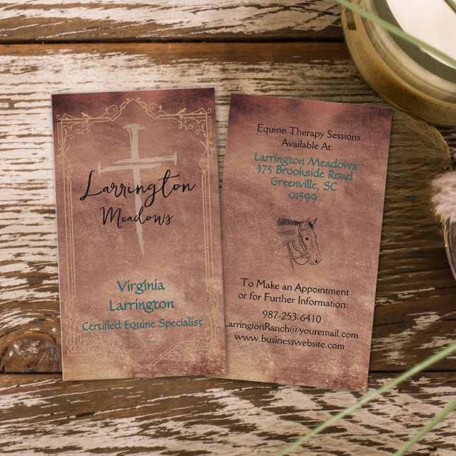 Tarjeta de presentación con el logotipo Equine The (Subido por el creador)