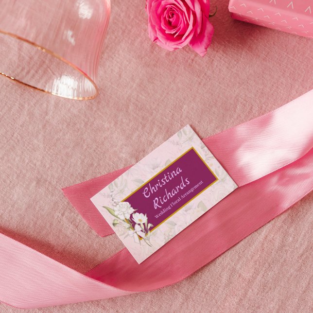 Tarjeta de presentación con el logotipo floral ros (Subido por el creador)