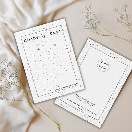 Tarjeta de presentación con el logotipo moderno Te