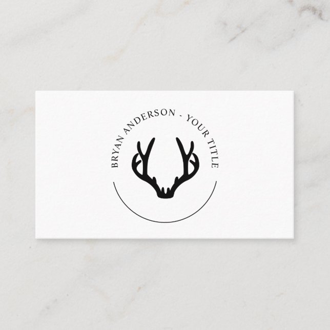 Tarjeta de presentación con el logotipo negro mode (Anverso)