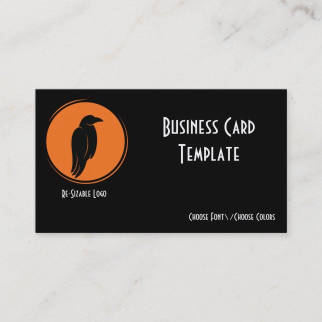 Tarjeta de presentación con el logotipo Silhouette (Anverso)