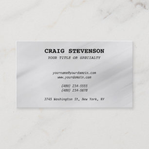 Tarjeta de presentación con encanto de fondo gris