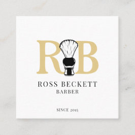 Tarjeta de presentación con estilo de cabello con 