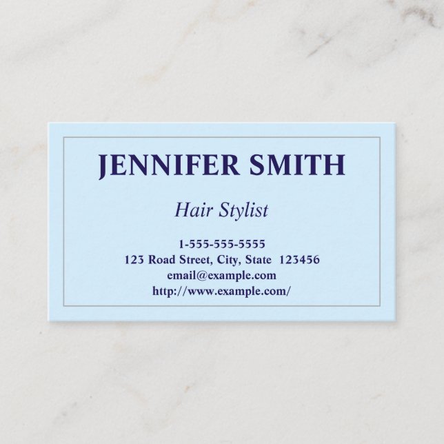 Tarjeta de presentación con estilo Hair Profesiona (Anverso)