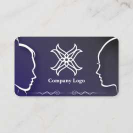 Tarjeta de presentación con estilo Silhouette 43