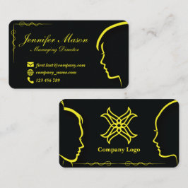 Tarjeta de presentación con estilo Silhouette 53