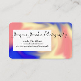 Tarjeta de presentación con fondo de tinte de ancl