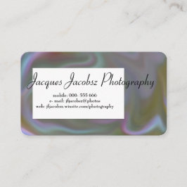 Tarjeta de presentación con fondo de tinte de ancl