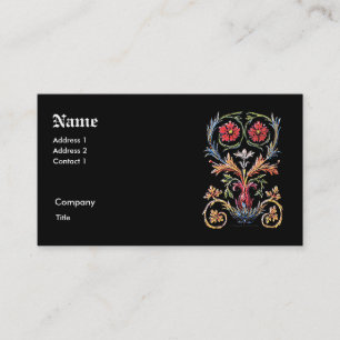 Tarjeta de presentación con iluminación gótica