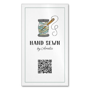 Tarjeta de presentación con logotipo de código QR