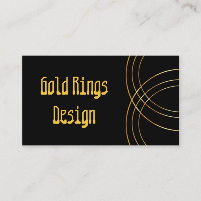 Tarjeta de presentación con logotipo metálico Gold (Anverso)