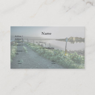 Tarjeta de presentación con vallas