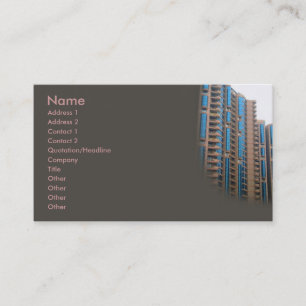 Tarjeta de presentación Condos