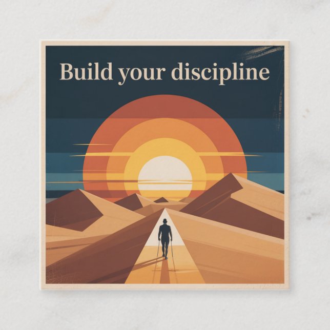 Tarjeta De Presentación Construye Tu Disciplina (Anverso)