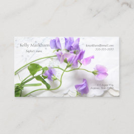 Tarjeta De Presentación Contacto de la mamá de los guisantes de olor