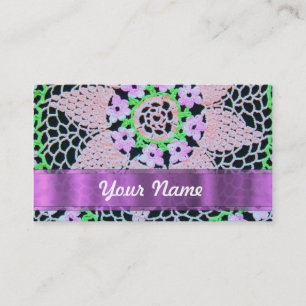Tarjeta De Presentación cordón floral bonito