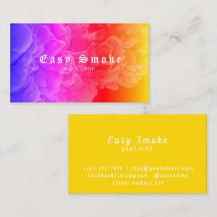 Tarjeta de presentación Corolful Smoke Vape Shop