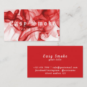 Tarjeta de presentación Corolful Smoke Vape Shop